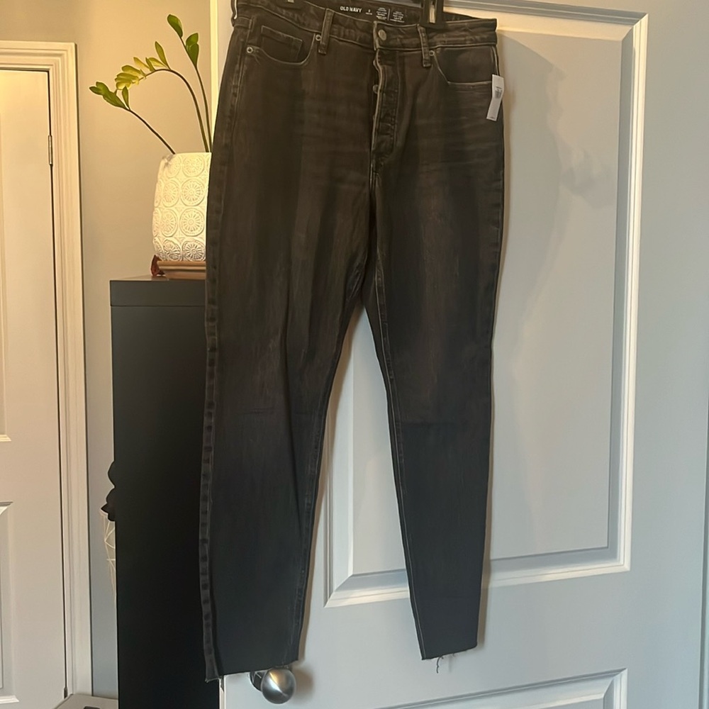 High Rise Faded Black Pop Skinny Jeans